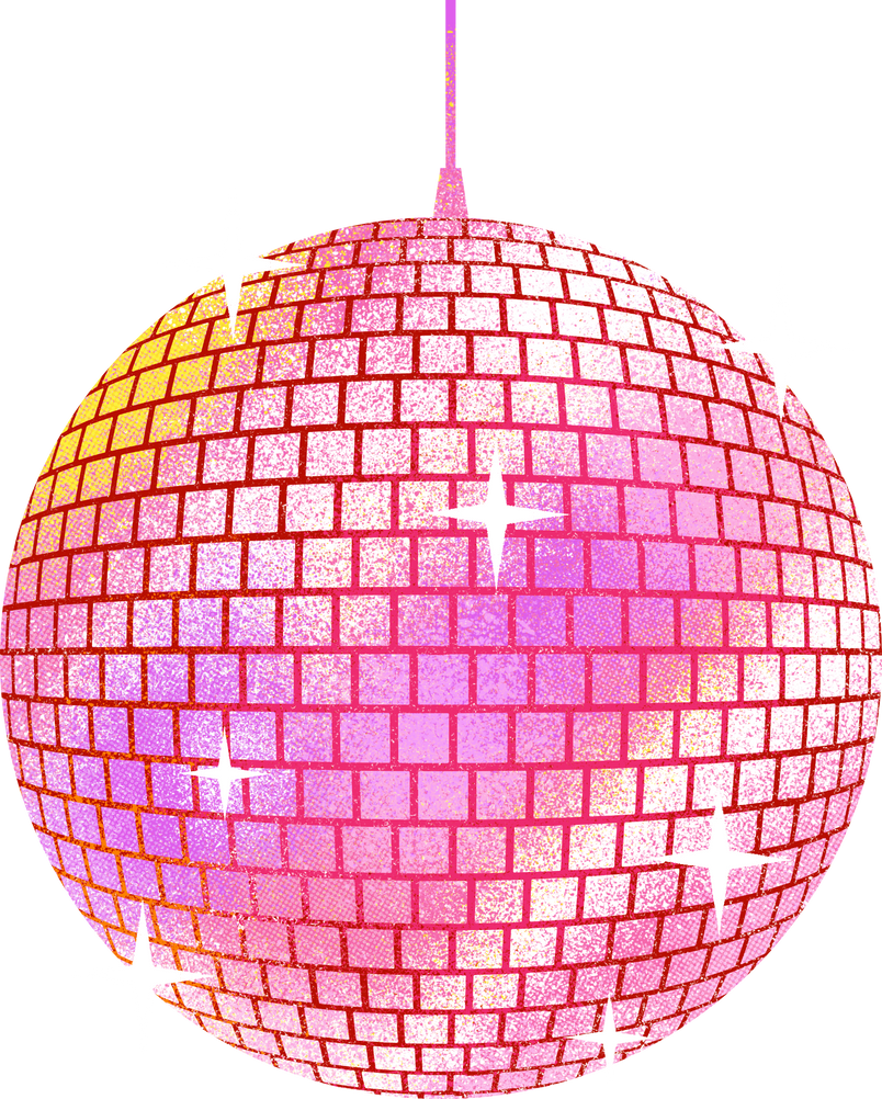 Vibrant Gradient Buildable Disco Ball